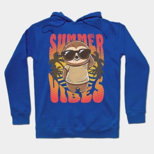 Summer Vibes Sloth Hoodie